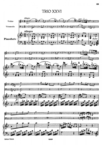 Haydn - Piano Trio in F Major
