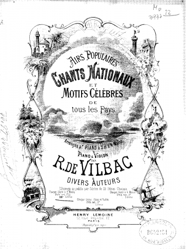 Vilbac - Airs populaires, chants nationaux et motifs célèbres de tous les pays - Série 16