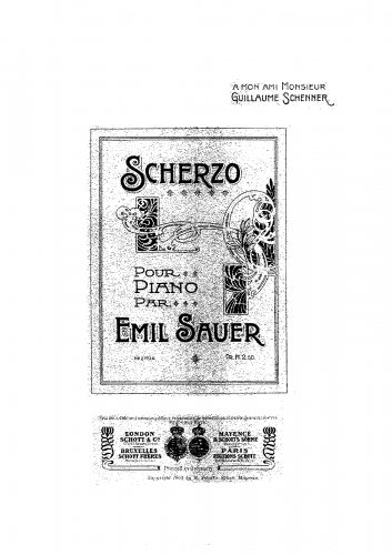 Sauer - Scherzo - Score