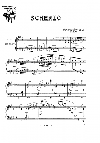 Martucci - 3 Scherzi - Score