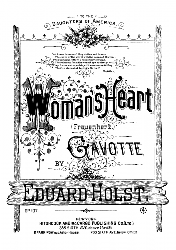 Holst - Woman's Heart Gavotte - Score