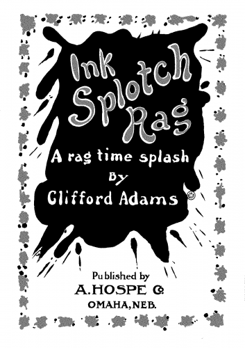 Adams - Ink Splotch Rag - Score