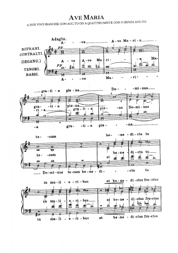 Perosi - Ave Maria - Score