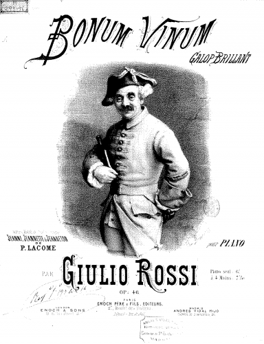 Vilbac - Bonum vinum - Score