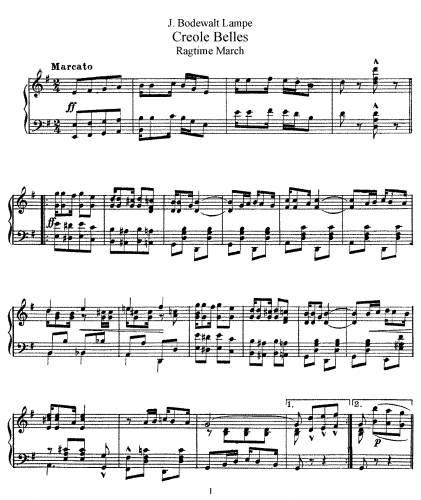 Lampe - Creole belles - Score