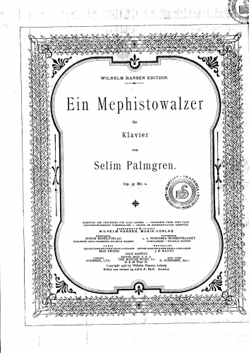 Palmgren - Mephistowalzer - No. 2