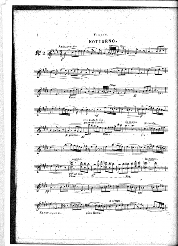 Ernst - 3 Morceaux de salon - No. 2 Violin Part