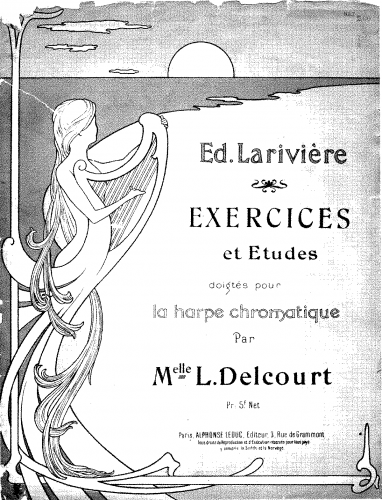 Larivière - Exercices et etudes pour la harpe - Score