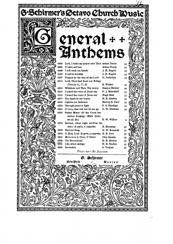 Shelley - The Recessional - Vocal Score