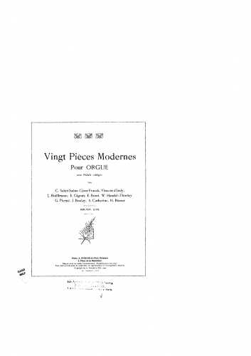 Saint-Saëns - Fantaisie, Op. 101 - Score