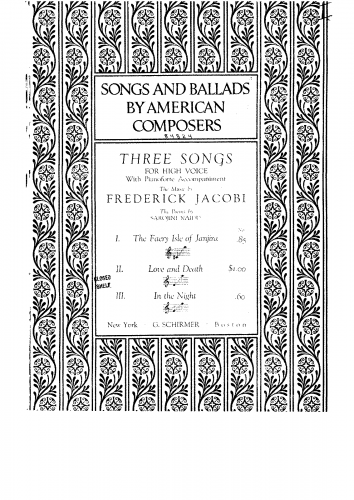 Jacobi - 3 Songs - Score
