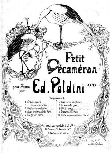 Poldini - Petit Décaméron - Score