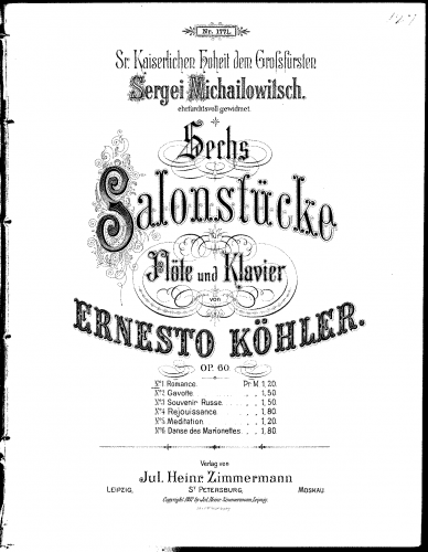 Köhler - 6 Salonstücke, Op. 60