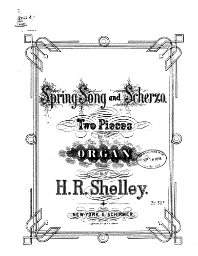 Shelley - Spring Song and Scherzo - Score