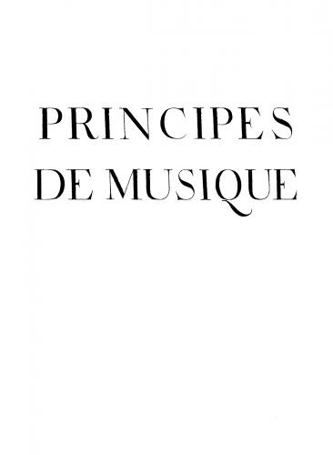 Montéclair - Principes de musique - Complete Book