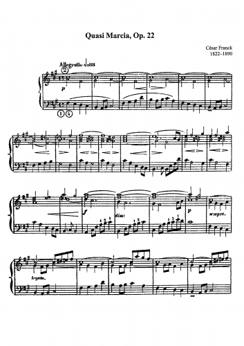 Franck - Quasi Marcia - Score