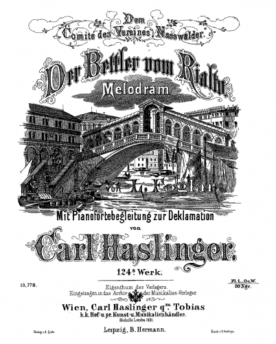 Haslinger - Der Bettler vom Rialto - Score