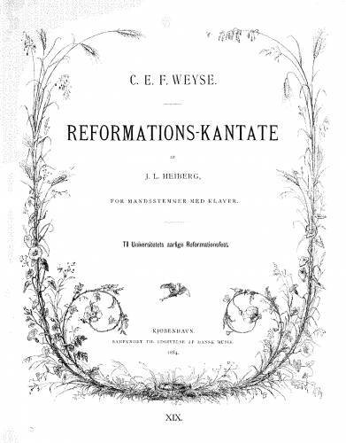 Weyse - Reformation Cantata No. 3 - Score