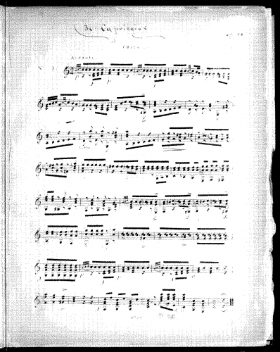 Legnani - 36 Caprices, Op. 20 - Score