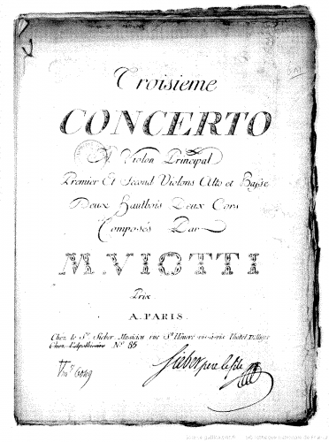 Viotti - Violin Concerto No. 3
