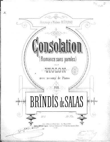 Brindis de Salas - Consolation