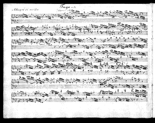 Bach - Fugue in G minor - Score