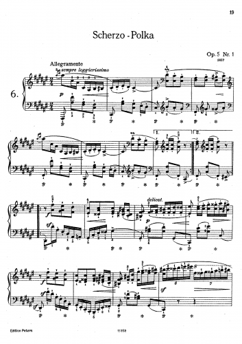 Smetana - 4 Sketches - No. 1. Scherzo-Polka