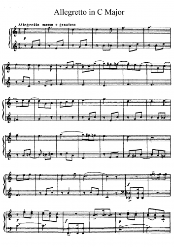 Rimsky-Korsakov - Allegretto - Score