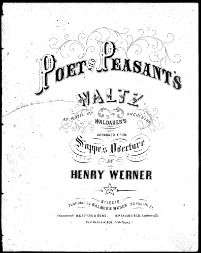 Balmer - Poet and Peasant's Waltz - Score