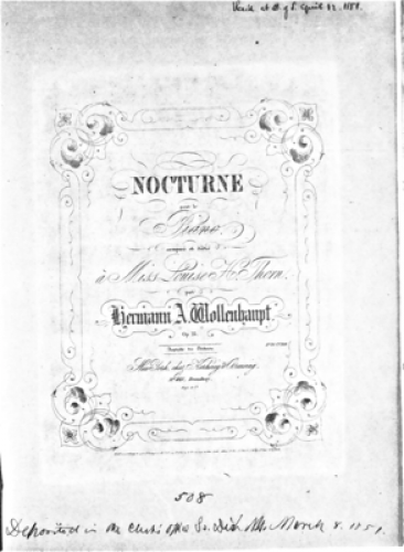 Wollenhaupt - Nocturne romantique - Score