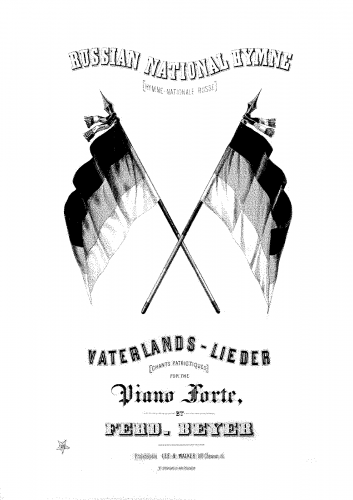 Beyer - Vaterlandslieder - Piano Score Selections - 12. Russian National Hymne