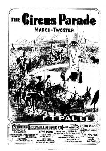 Paull - The Circus Parade - Score