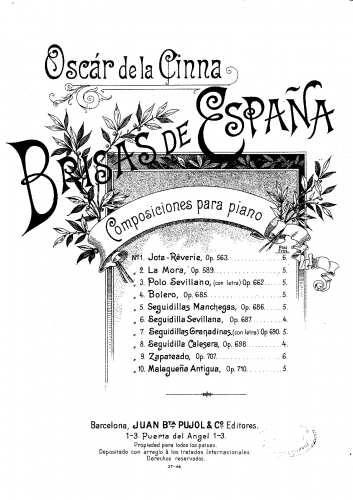 Cinna - Brisas de España, Op. 690 - Complete piece