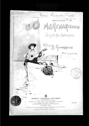 Gambardella - 'O marenariello - Score