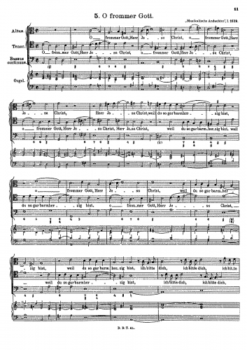 Hammerschmidt - Psalm: O frommer Gott - Score