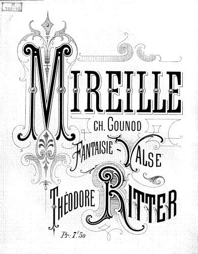 Ritter - Fantaisie-valse sur 'Mireille' - Score