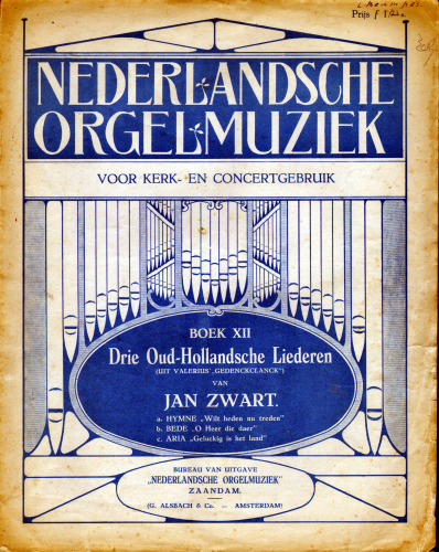 Zwart - 3 Old Dutch Folk Songs - Score