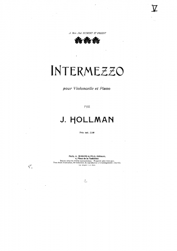 Hollman - Intermezzo - Scores and Parts