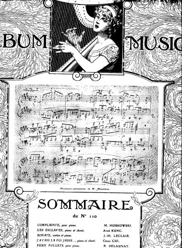 Moszkowski - Complainte - Score