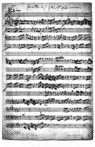 Lucchesini - Flute Concerto in G minor - Score