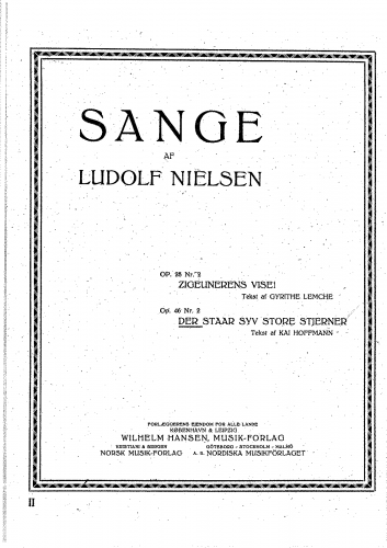 Nielsen - 5 Sange - 2. Der staar syv store Stjerner