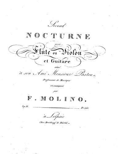 Molino - Notturno No. 2, Op. 38