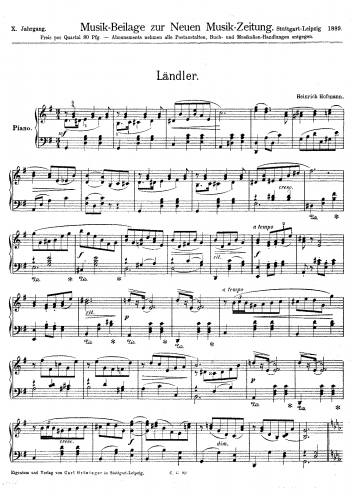 Hofmann - Ländler - Score