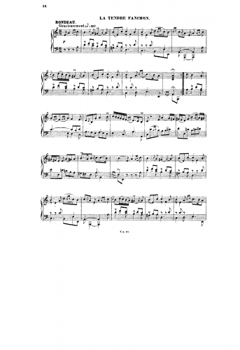 Couperin - Premier Livre de Pièces de Clavecin - Keyboard Scores Ordre V - 8. La Bandoline