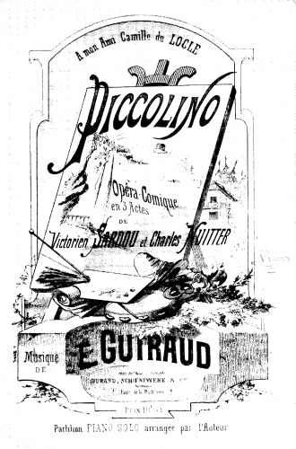 Guiraud - Piccolino - Complete Opera For Piano Solo (Composer) - Score
