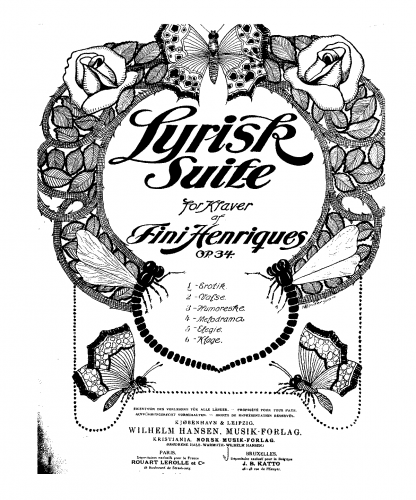 Henriques - Lyrisk Suite - Score