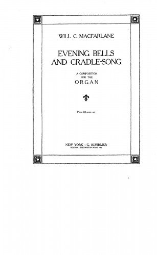 Macfarlane - Evening Bells and Cradle Song - Score
