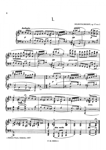 Palmgren - 24 Preludes - Score