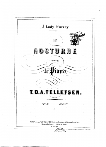 Tellefsen - Nocturne, Op. 11 - Score
