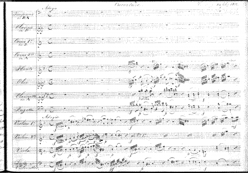 Gerson - Ouverture in D major - Score